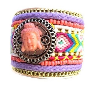 Luxus Ibiza-Style Bracelet Multicolor Buddha (1 Stk.)