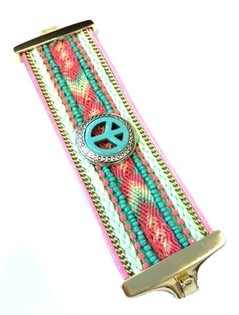 Luxus Breeten Armband Mint Ibiza Peace (1 Stk.)