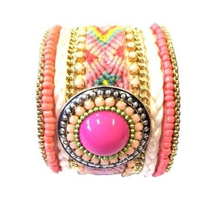 Luxus Breete Bracelet Lachs/Rosa (1 Stk.)