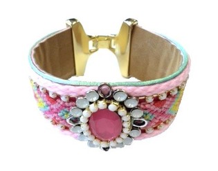 Ibiza Armband Rosa/Fuchsia (1 Stk.)
