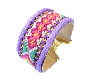 Lila Armband am Ibiza-Look (1 Stk.)