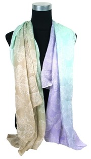 Schal am Ibiza-Look Lila Mint (1 Stk.)