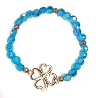 Bloen Armband mat Kleeblat (1 Stk.)