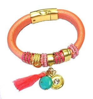 Ibiza-Armband Rosa (1 Stk.)