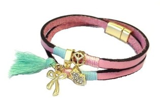 Rosaen Armband am Ibiza-Look (1 Stk.)