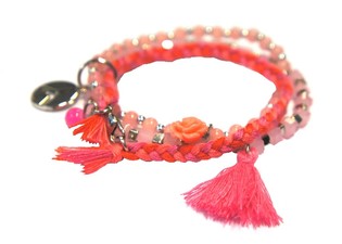Armband 3 Reien Rosa (1 Stk.)