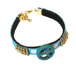 Ibiza Look Armband Blo (1 Stk.)