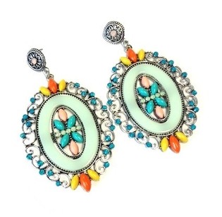 Turquoise Ouerr&eacute;ng (1 Stk.) - Ibiza Look