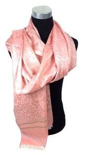 Rosa Schal mat Print am Ibiza-Look (1 Stk.)