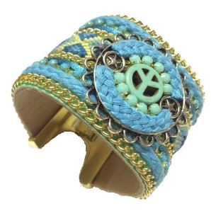 Breed Armband Blo Peace (1 Stk.)