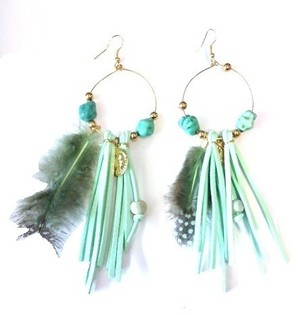 IBIZA LOOK OHRR&Eacute;NG MINT (1 Stk.)
