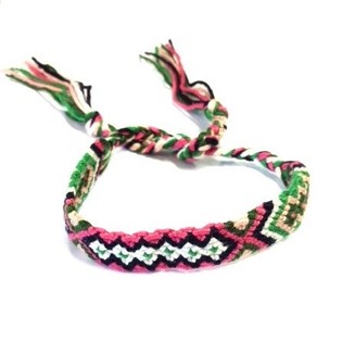 Ibiza-Look geflochtenen Armband multicolor (3 Stk.)