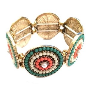 Luxus elasteschen Ibiza-Look Bracelet (1 Stk.)