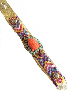 Luxus Liederarmband Buddha (1 Stk.)