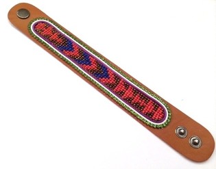 Liederarmband Aztek bloe Strass (1 Stk.)