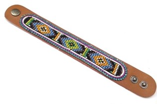 Lieder-Armband Aztec Bloe Strass (1 Stk.)