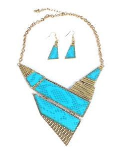 Halsketten an Ouerr&eacute;ng Turquoise (1 Stk.)