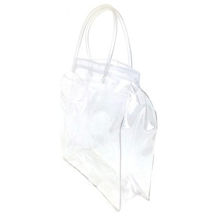 Luxuri&eacute;is Transparent Blockbuedem-Verpackungst&auml;sch mat stabilem Gr&euml;ff 18.5x18cm (25 Stk.)