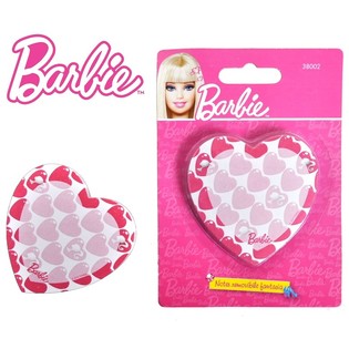 BARBIE MEMOBLOK AN H&Auml;ERZFORM OP KAART (6 Stk.)