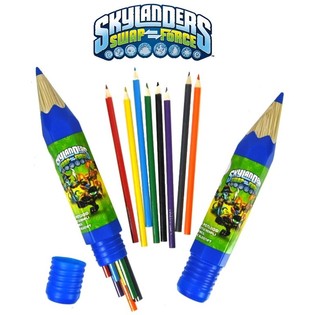 Skylanders 8 Faarfst&euml;fter an enger grousser Tube (6 Stk.)