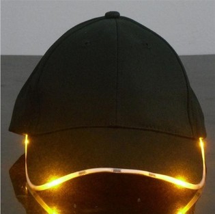 LIICHTENDE LED MUTZ / PARTY CAPS - FAARF: ORANGE (12 St.)
