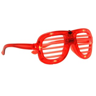 SHUTTER SHADES Br&euml;ll mat LED - Faarf: Rout (12 Stk.)
