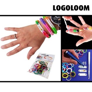 "LOGOLOOM" Braceletten maache mat eegene Logoen (50 Stk.)