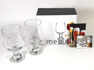 MENU - B&eacute;ierglas fir d&auml;ischtert B&eacute;ier Set vun 2 (1 Stk.)