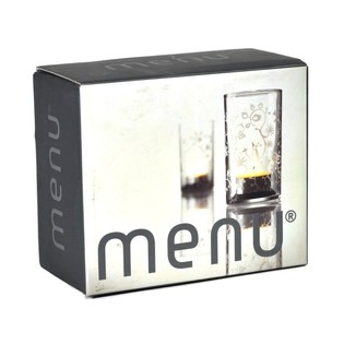 MENU - Waxinelichtcher-Halter mat Frosted Muster, Set vun 2 (1 Set)