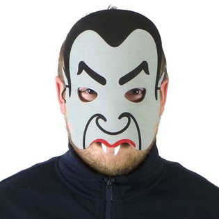 Dracula Mask aus Schaumstoff (6 Stk.)