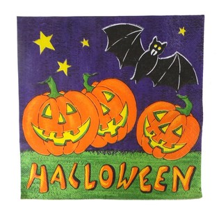 20-Deelege Set Servietten - Modell: Halloween (6 Setten)
