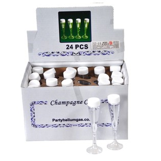 Champagneglas Seifeblosen an der Display-Box (24 Stk.)