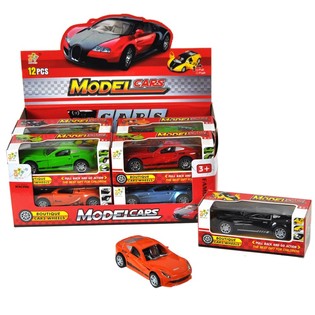 Friction-Sportautoen an engem Display (12 Stk.)