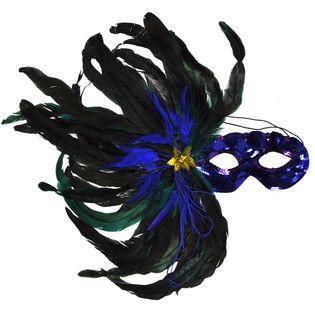 Aenmask mat Fiederen - Modell 6 (4 Stk.)
