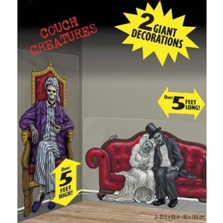MEGA HORROR MAUERDEKORATIOUN (9 Stk.)