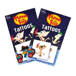 2-DEELEG DISNEY TATOOEN - MODELL: PHINEAS A FERB (50 Stk.)