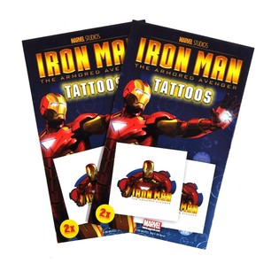 Marvel Tattooen 2-deeleg - Modell Iron Man (50 Stk.)