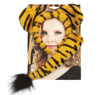 Tiger Set - Diadem a Schwanz (6 Stk.)