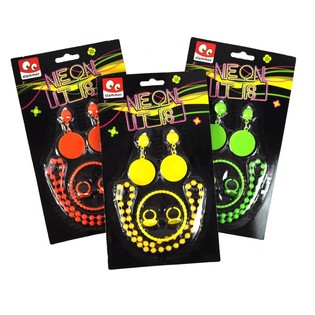 NEON Bijoux-Set op Kaart (12 Stk.)
