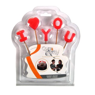 I LOVE YOU K&Auml;ERZEN OP BLISTERKAART (12 Stk.)