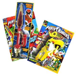 ***SPOTB&Euml;LLEG*** POWER RANGERS SURPRISE-PAKETT, MAT SPILLGEI! (12 Stk.)