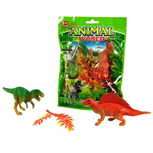 ANIMAL WORLD / DINOSAURIER SPILLSET (12 St&eacute;ck)