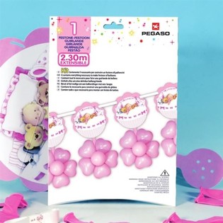 GROUSS BALLOUNSGIRLAND 2,3 METER - ROSA (3 Stk.)