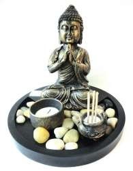 Buddha Teeliicht- & R&auml;icherstief-Set (1 Stk.)
