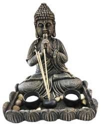 Dekorativen Buddha mat Teeliicht & R&auml;ucherst&auml;bchen (1 Stk.)