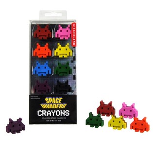 8 ST&Eacute;CK SPACE INVADERS WACHSMOLST&Euml;FTER AN DER BOX (12 Stk.)
