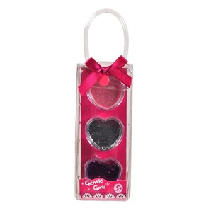 12er-Set Glitterpudder an H&auml;erzform (3 St&eacute;cker pro Set)