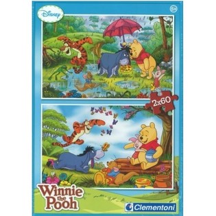 CLEMENTONI DISNEY WINNIE THE POOH PUZZLE 2 x 60 ST&Eacute;CKER (6 Stk.)