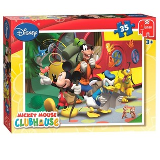 Jumbo Disney Puzzel Mickey Mouse Clubhouse op Rees 35 Deeler (3 Stk.)