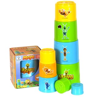 MAYA DE BEI FUNNY TOWER BAUKL&Ouml;TZESTUERM (6 St&eacute;ck)